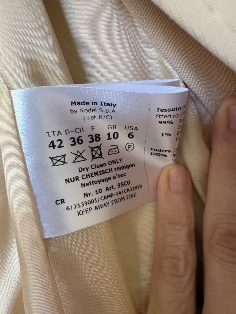 Cinzia Rocca lightweight wool coat - Picture 3 of 4
